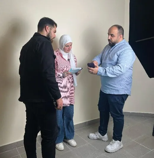 Planning session before a shoot