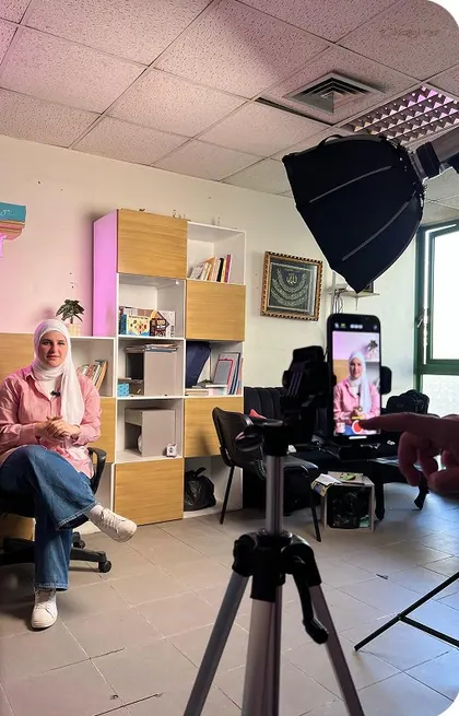 Content shoot in the Passion studio